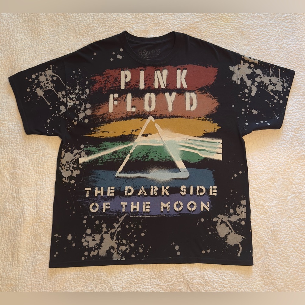 🔥 RARE Pink Floyd’s Dark Side Of The Moon band tee